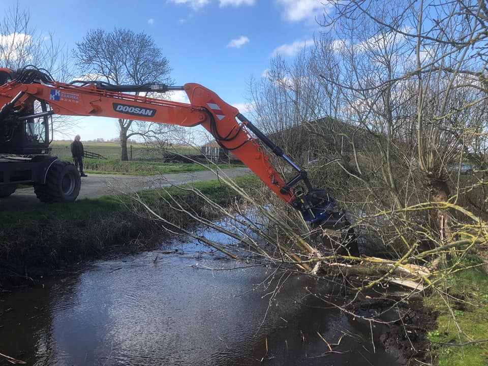 Voorbereiden van de damwand